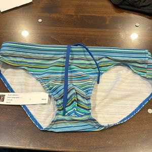 Todd Sanfield Blue Vibrant Deep Swim Brief Large